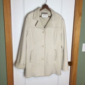 Jones New York winter coat ivory